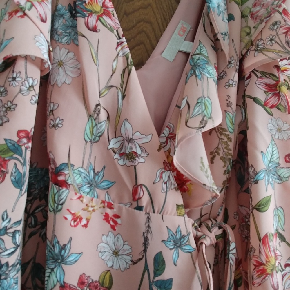 ***NEW*Gianna Bini Floral Escapade Wrap Dress (GB)